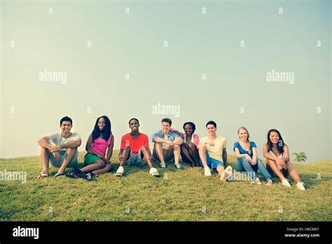 Friends Hanging Out Together Concept Stock Photo Alamy