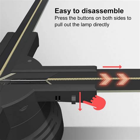 Naked Eye D Hologram Home Projector Fan With Wifi Remote Control And Cm Hanger For