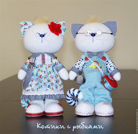Купить Котики с рыбками - голубой, котики, кот, кошка, котенок, коты ...