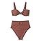 Amazon Cupshe Women S Bowkont Front Bikini Set Tummy Control High Waisted Belted Bathing