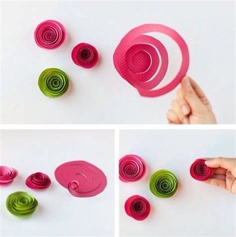 Очень простая техника создания цветов из бумаги — Сделай сам, идеи для ...