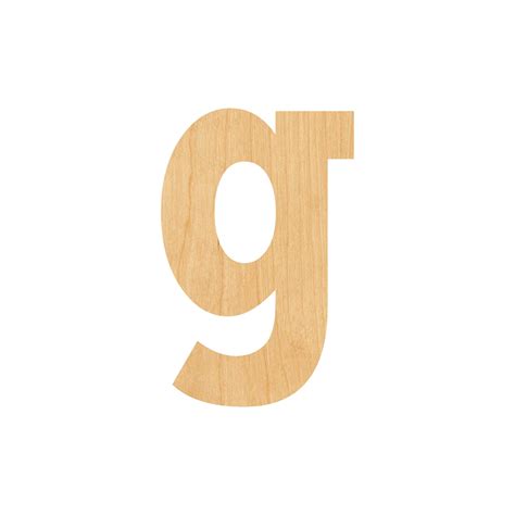 Lowercase Letter G Laser Cut Out Wood Shape Craft Supply Etsy