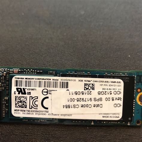 Yahooオークション Toshiba Kxg50znv512g 512gb