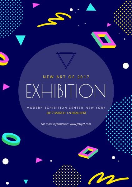 Art Exhibition Poster Design Template Template | FotoJet