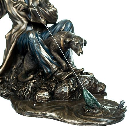 Статуетки; Veronese; Під бронзу; Декор; Рибак ;Зображення тварин ...