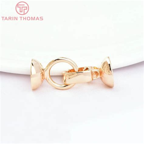 Латунные застежки для браслетов и ожерелий, 12 х31 мм, 2 шт | AliExpress
