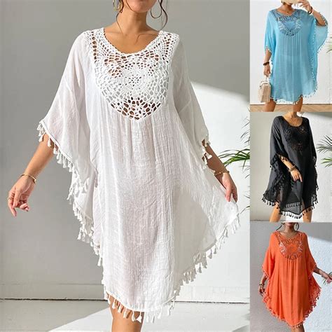 FRAUEN QUASTE BIKINI Cover Sarong Sommer Strand Kleid Bademode Badeanzug EUR PicClick DE