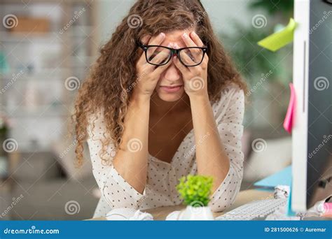 Blonde Student Worried About Exams Stock Photo Image Of Difficult Test