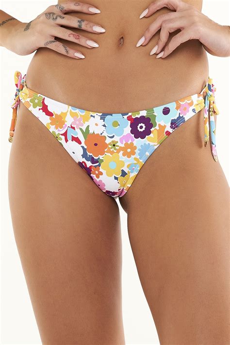 Calcinha De Biqu Ni Fio Amarradinha Flowers Ilha Bikini