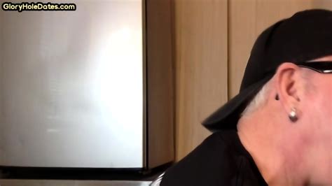 Amateur Greedy DILF Sucks Gloryhole Cock In Homemade Closeup