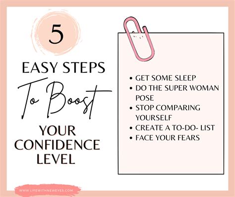 5 Easy Steps To Boost Your Confidence Level | Life With New Eyes