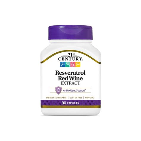 Resveratrol Red Wine Extract 21st Century Without Alchohol