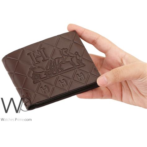 Hermes Paris Wallet Leather Brown For Men Watches Prime