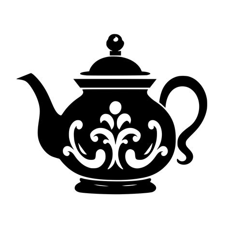 Beautiful Floral Teapot Instant Download Svgpngdxf Files For Cricut