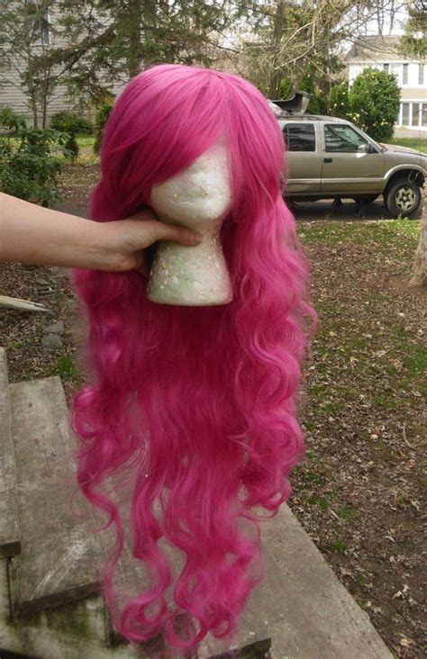 Pink Wig Pinkie Pie Wig Mlp Cosplay Long Curly Wig Etsy