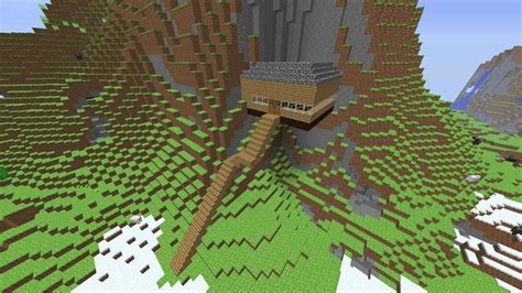 Small Cliffside House Minecraft Project