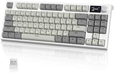 K Mechanical Gaming Keyboard Hot Swappable Tkl Rgb Backlit Programmable Tft Smart Display