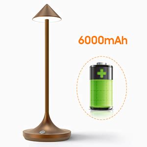 Bravzurg LED Tischlampe Kabellos Akku 6000mAh Batterie Moderne