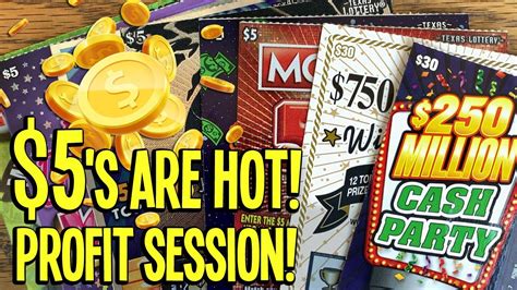 🤑 120 Tickets Profit Session 💰💰 7x Winners 5 S Are Hot 🔥 💵 Tx Lottery Scratch Offs Youtube