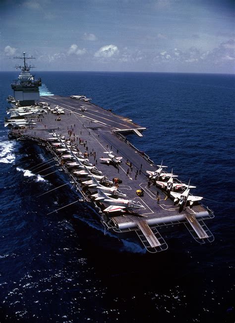 USS Enterprise CVN 65 Off The Gulf Of Tonkin Vietnam On 28 May 1968