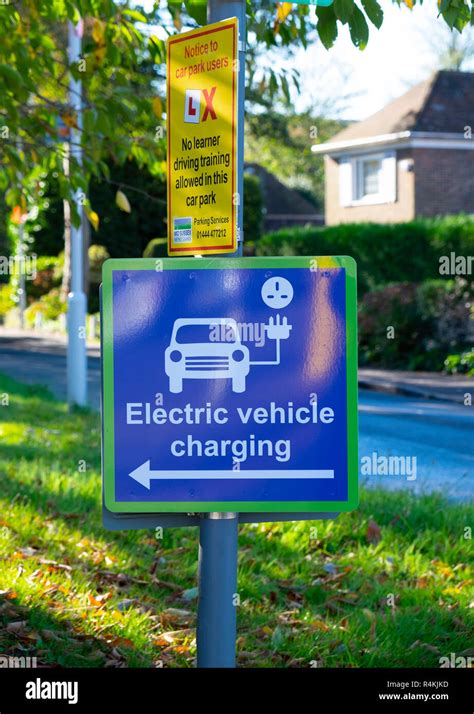 Sign For Electric Charging Point Hi Res Stock Photography And Images