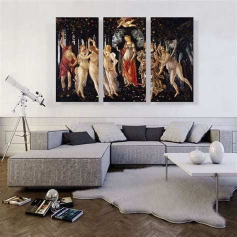 Artcanvas La Primavera Allegory Of Spring On Canvas Pieces By