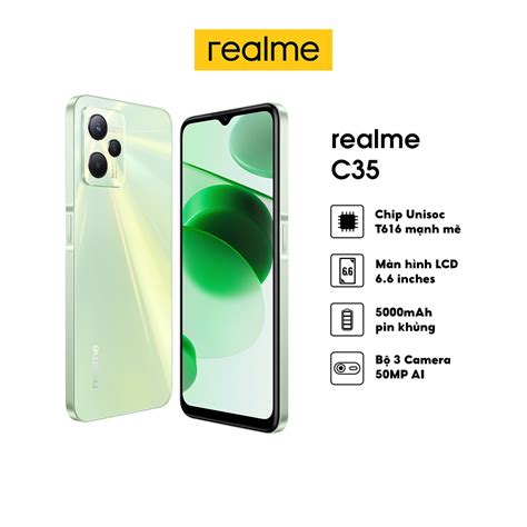 Điện thoại realme C35 2022 4GB 64GB 4GB 128GB Hàng Chính Hãng