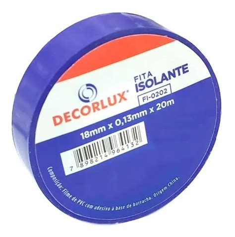 Fita Isolante Colorida Azul Decorlux Metros Mercadolivre