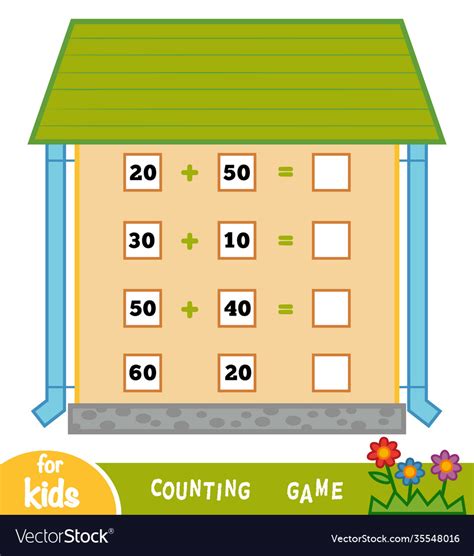 Counting game for children count numbers Vector Image