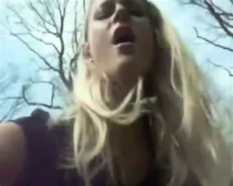 My Blonde Doing Hot Blowjob In The Park