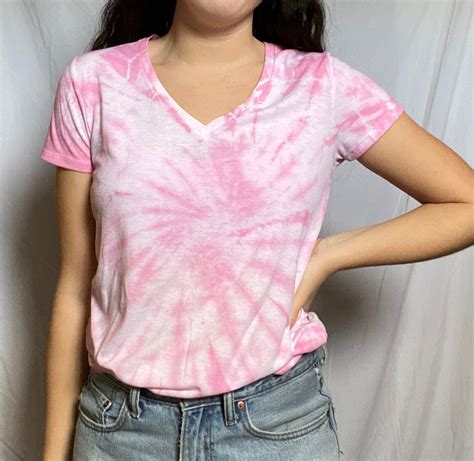 Womens Pink Tie Dye T Shirt Etsy