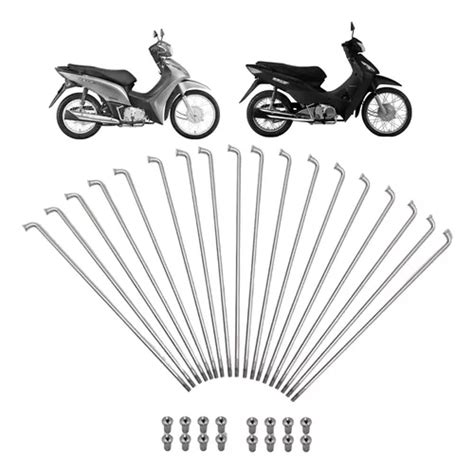 Kit Rayos Niples Trasero Moto Honda Biz 100 125 Reforzado Cuotas Al