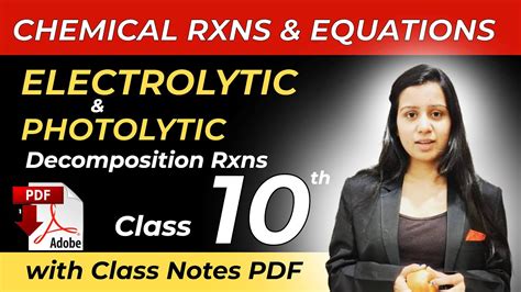 Electrolytic Decomposition Reaction Photolytic Decomposition Reaction