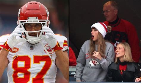 Taylor Swift watches on after Travis Kelces touching moment on way to