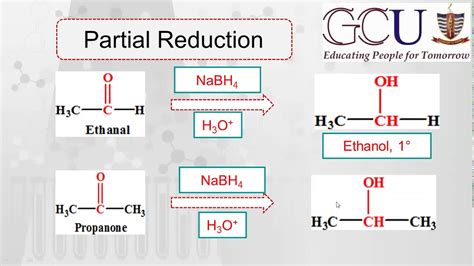 Organic Chem 3 Reduction Using Sodium Borohydride NaBH4 Partial