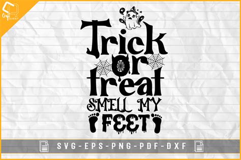 Halloween Trick Or Treat Smell My Feet Graphic By Craft Quest