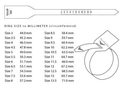 Printable Ring Sizer For Men