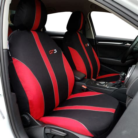 Car Seat Covers For MG ZS ZST Accessories Protectors 9PCS Set Red Black