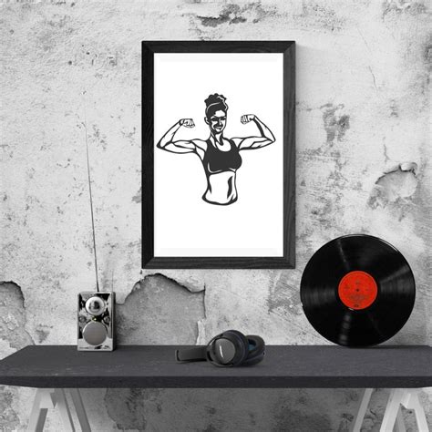 Gym Silhouette Svg Fitness Girl Svg Workout Svg Silhouette Gym Svg