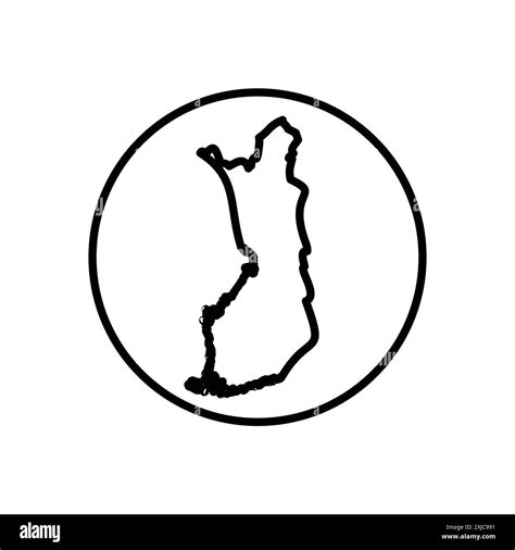 Norway Flag Flat Design Vector Black And White Stock Photos And Images