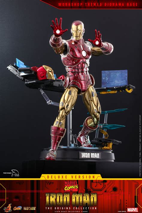 Hot Toys Cms D Marvel Comics Iron Man Deluxe Version The Origins Collection