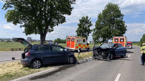 Wielenbach Frontalzusammenstoß auf der B 2 Bundesstraße gesperrt