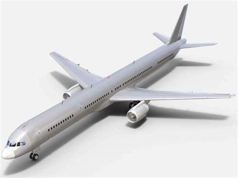 Boeing 757 300 Bare Metal 3d Model By Dreamscape Studios