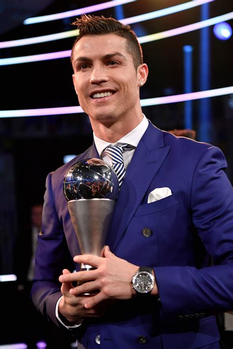 Cristiano Ronaldo Holding Trophy