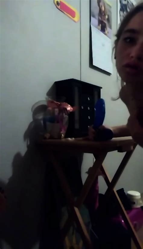 Sexy Blonde Riding Her Toy For Her Fans