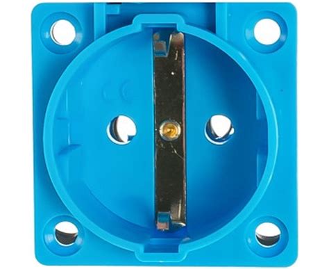 Панельная розетка с крышкой для скрытой установки TDM РП10-3 IP44 16А ...