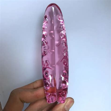 Godemichet Anal Réaliste en Verre pour Femme Adulte Jouet Sexuel Long Hippocampe Rose LOVE