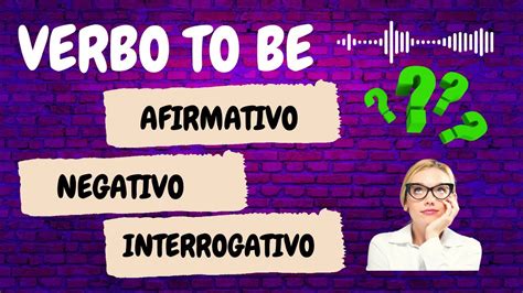 CURSO GRATUITO Verbo To Be En Afirmativo Negativo E Interrogativo