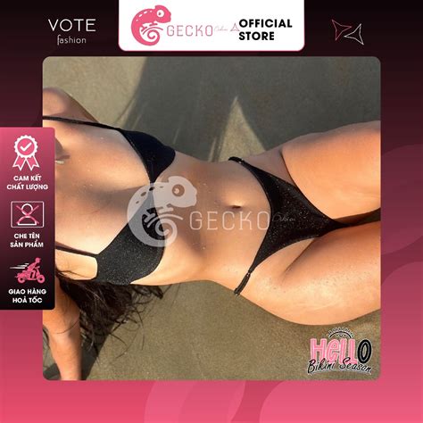 HCM Bikini GECKO Mảnh Áo Lượn Sóng Dễ Thương Gợi Cảm M B Ảnh Thật Màu Shopee Việt Nam