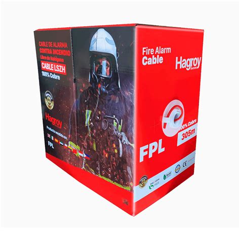 CABLE CONTRA INCENDIO FPL LSZH 4X18 CERO HALÓGENO ROLLO 305MTS ROJO